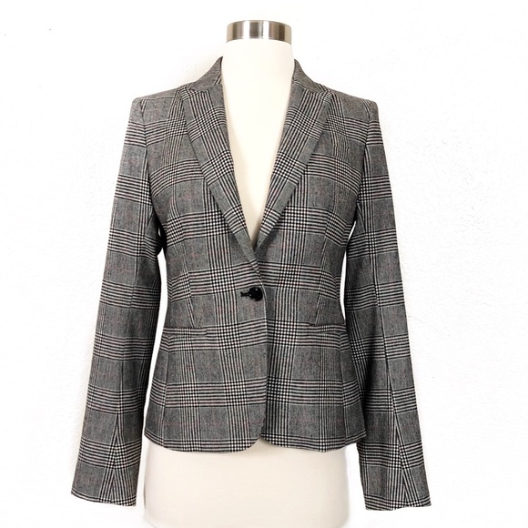 Banana Republic Jackets & Blazers - Banana Republic Plaid Wool Button Blazer Jacket